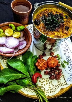 A picture of Banglori Daal Sagga.