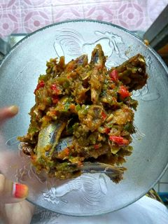 Foto resep Ikan asin sambal cabe ijo gunung