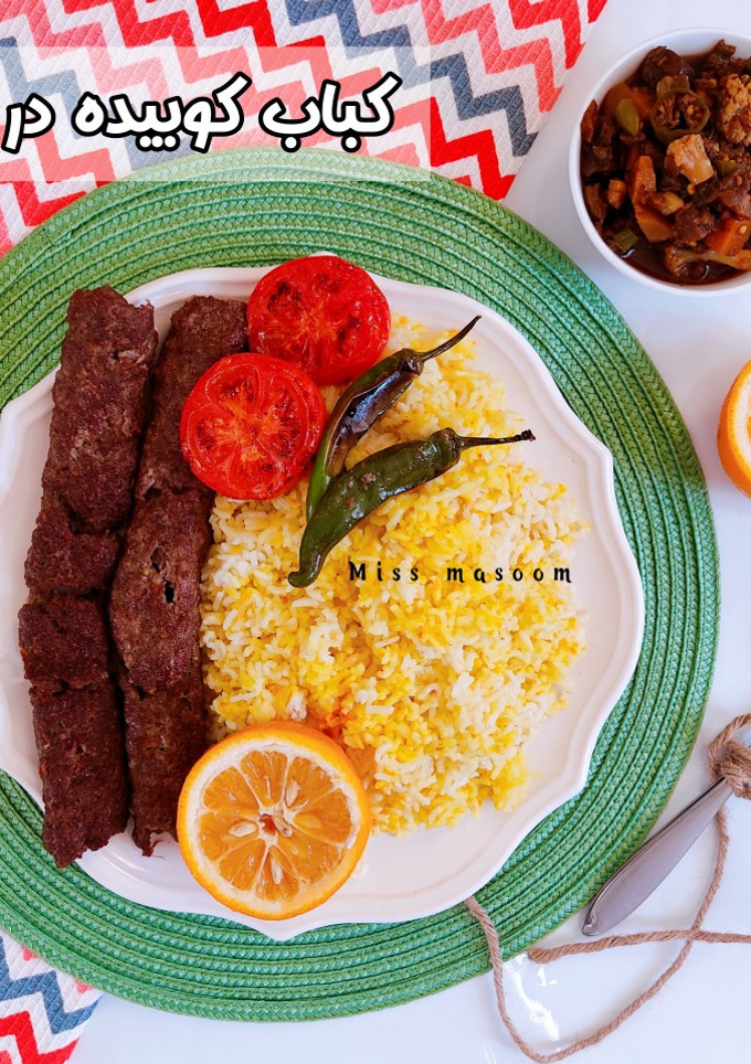 عکسی از دستور کباب کوبیده در فر