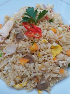 Foto resep Nasi goreng ayam bakso