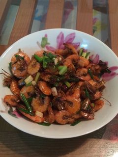 Hình của món Tôm rang.