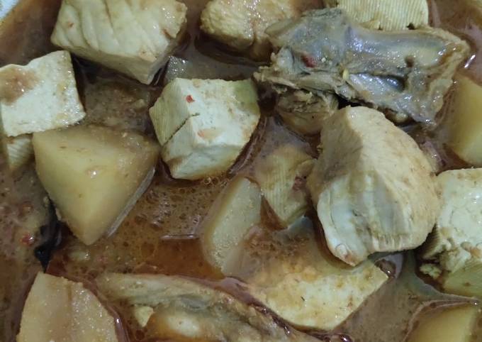 Semur Ayam Tahu Kentang Kecap