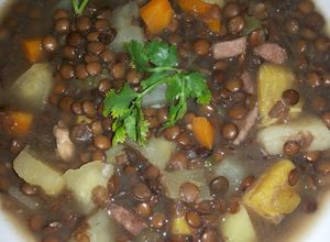 Una foto de Minestrón de lentejas
