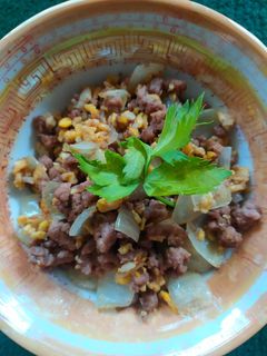 Foto resep Telur orak arik + daging