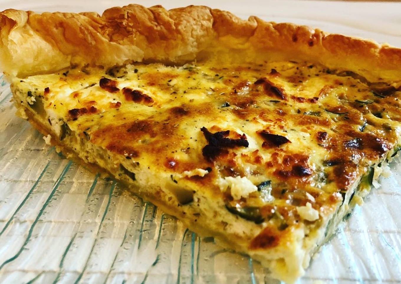 Quiche à la courgette et au chèvre