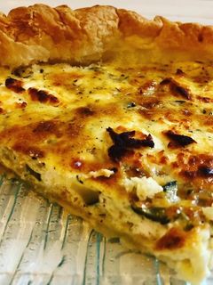 Une photo de Quiche à la courgette et au chèvre