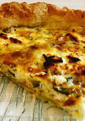 Une photo de Quiche à la courgette et au chèvre