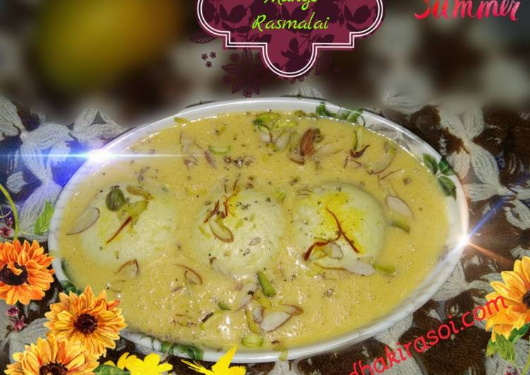 Easiest Way to Prepare Homemade Mango Rasmalai