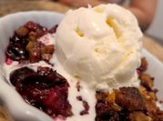 A picture of cobbler topping