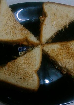 A picture of Chinese Vegetables Cheese Sandwich.