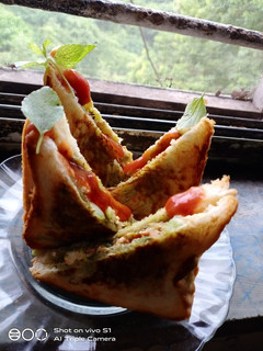 A picture of Veggie paneer sandwich.