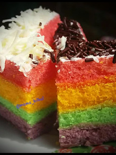 Foto resep Bolu pelangi nutrisari