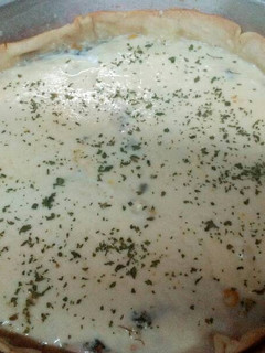 Una foto de Tarta de acelga y pollo
