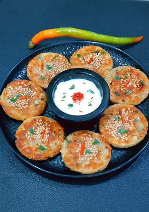 A picture of Sweet Potato - Makhana Tikkis.