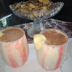A picture of Apricot smoothie (Domino's style).