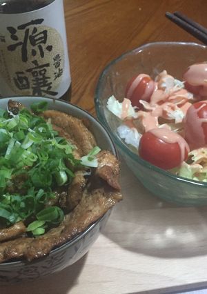 【源釀醬油】日式燒肉飯 的食譜成品照片