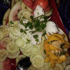 A picture of Salad chaat.