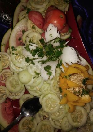 A picture of Salad chaat.