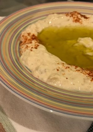 A picture of Eggplant Moutabbal.