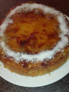Una foto de Bizcocho de manzana y coñac