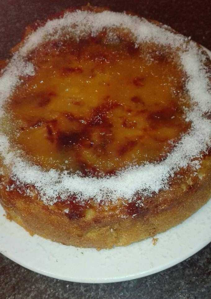 Una foto de Bizcocho de manzana y coñac