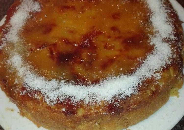 Bizcocho de manzana y coñac