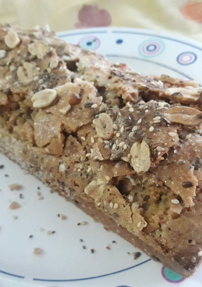Una foto de Budín de banana con cacao🍌🍌