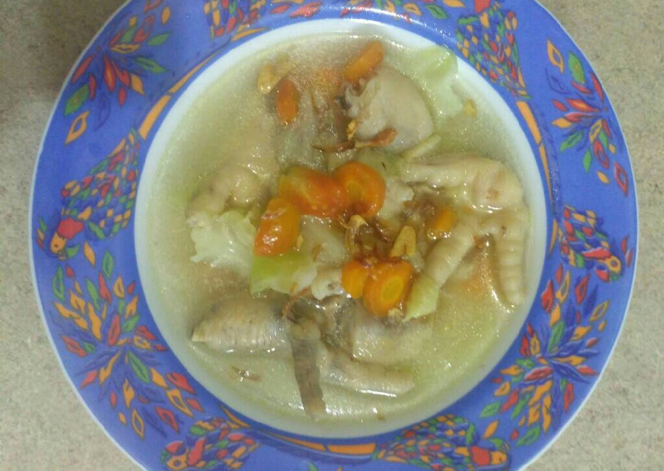 Sayur SOP ceker ayam