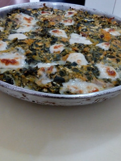Una foto de Tarta de verduras(sin masa),ricota y pollo