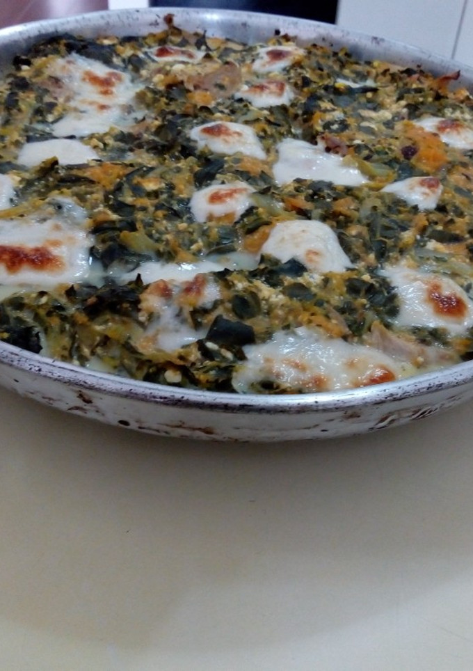 Una foto de Tarta de verduras(sin masa),ricota y pollo