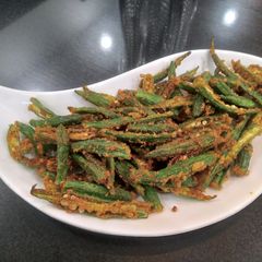 A picture of Bhindi pakora.