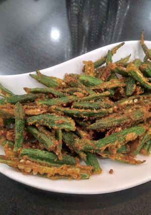 A picture of Bhindi pakora.