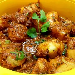A picture of Kashmiri Dum Aloo.