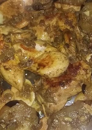 صورة لوصفة صينيه دجاج بالبطاطا والباذنجان بالخلطه على طريقتي
