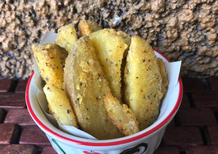 Resep 106. Potato Wedges Versi Goreng yang Bisa Manjain Lidah