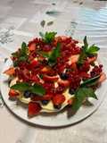 Crostata con crema mousseline