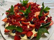 Una foto di crostata della nonna