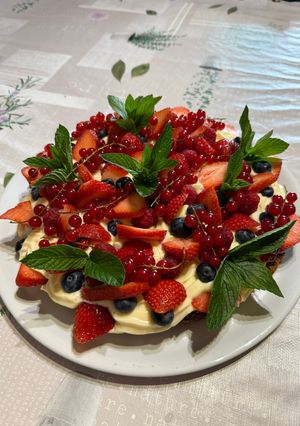 Foto di Crostata con crema mousseline