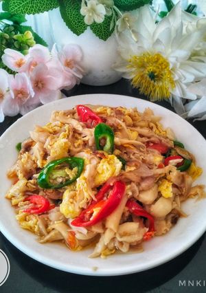 Foto resep Tumis Jamur Tiram Orek Telur