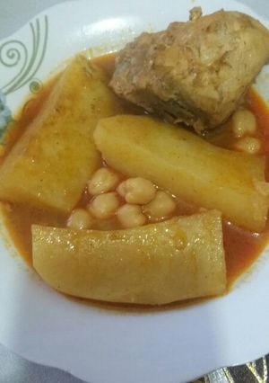 صورة لوصفة شطيطحة دجاج وبطاطا 😋