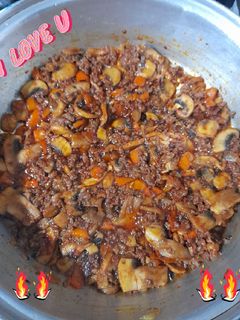 عکسی از دستور خوراک گوشت چرخکرده
