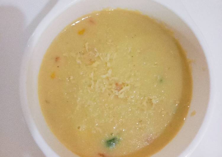 Bagaimana Menyiapkan Mpasi 11m+ sup krim jagung dan ayam (super lembut) Anti Gagal