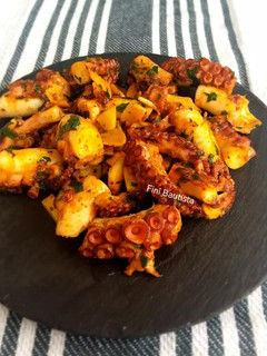Una foto de Pulpo al ajillo