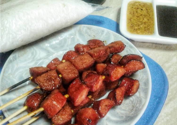 Steps to Prepare Blends Sate sosis
