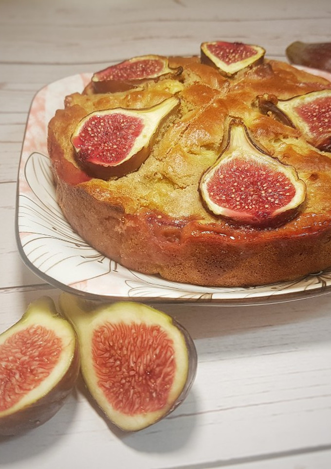 Una foto de Bizcocho fit de higos