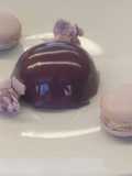 Mousse de piloncillo with glaseado espejo