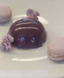 Mousse de piloncillo with glaseado espejo