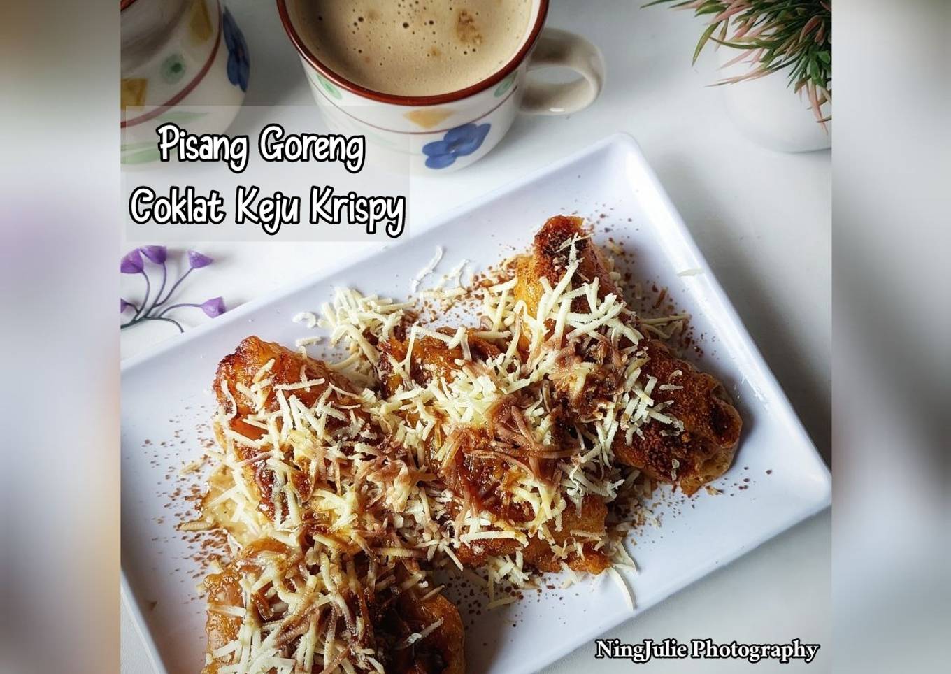 Pisang Goreng Coklat Keju Krispy