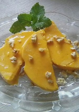 Tejfölös-mézes sütőtök recept fotója