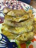 Pescado a laCrema sobre colchón de papas